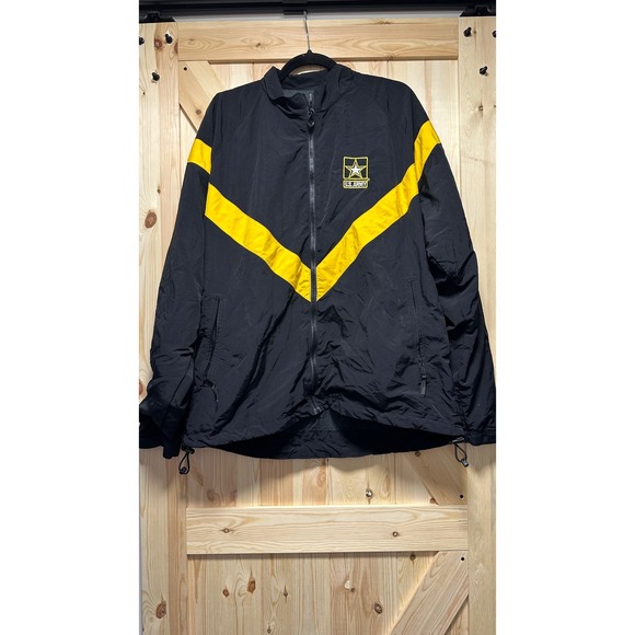 U.S. Army Other - US Army APFU Fitness Uniform Jacket Black Yellow Large Regular